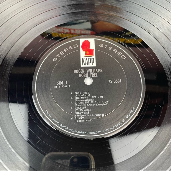 Vintage Roger Williams Born Free Vinyl Music Record - Picture 2 of 6